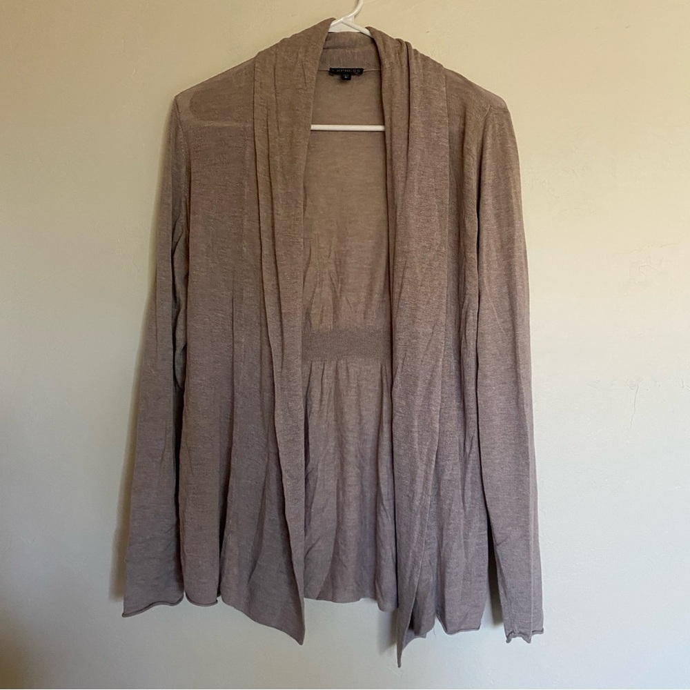 Express Women's Beige Open Front Cardigan size L
